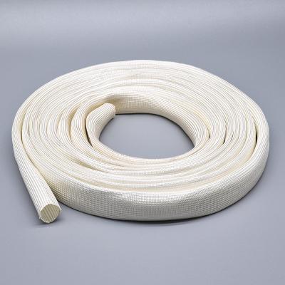 manga trançada de fibra de vidro tratada termicamente para alta temperatura