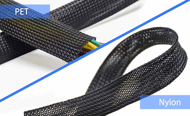 Revestimento trançado de PET vs. Nylon: qual é o ideal para suas necessidades de proteção de cabos?